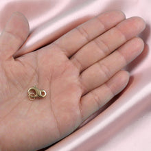 Load image into Gallery viewer, 14K Yellow Gold High-Polished Pearl Bead Infinity Clasp