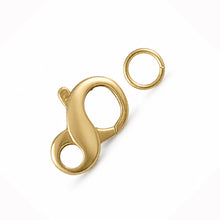 Load image into Gallery viewer, 14K Yellow Gold High-Polished Pearl Bead Infinity Clasp