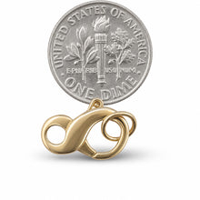 Load image into Gallery viewer, 14K Yellow Gold High-Polished Pearl Bead Infinity Clasp