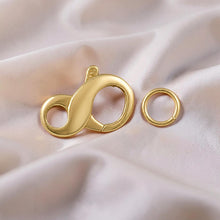 Load image into Gallery viewer, 14K Yellow Gold High-Polished Pearl Bead Infinity Clasp