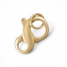Load image into Gallery viewer, 14K Yellow Gold High-Polished Pearl Bead Infinity Clasp