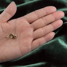 Load image into Gallery viewer, 14K Yellow Gold High-Polished Pearl Bead Large Infinity Clasp