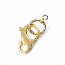 Load image into Gallery viewer, 14K Yellow Gold High-Polished Pearl Bead Large Infinity Clasp