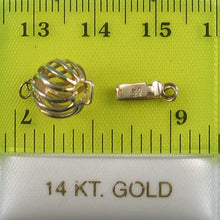 Load image into Gallery viewer, 14K Yellow Gold 9.5mm Wave Shape Pearl Bead Clasp