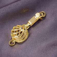 Load image into Gallery viewer, 14K Yellow Gold 8.5mm Wave Shape Pearl Bead Clasp