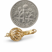 Load image into Gallery viewer, 14K Yellow Gold 8.5mm Wave Shape Pearl Bead Clasp