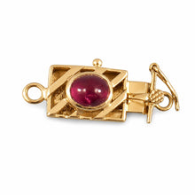 Load image into Gallery viewer, 14K Yellow Gold Genuine Natural Red Ruby Clasp