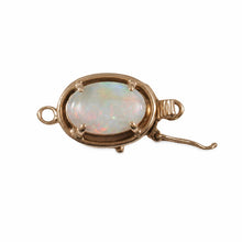 Load image into Gallery viewer, 14K Yellow Gold Genuine Natural Opal Clasp (Rich White with Good Fire)