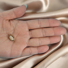 Load image into Gallery viewer, 14K Yellow Gold Genuine Natural Opal Clasp (Rich White with Good Fire)