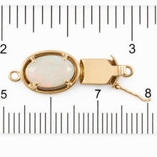 Load image into Gallery viewer, 14K Yellow Gold Genuine Natural Opal Clasp (Rich White with Good Fire)
