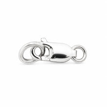 Load image into Gallery viewer, Solid Sterling Silver 925 w/ Rhodium Finish 3x8mm Lobster Clasp