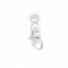 Load image into Gallery viewer, Solid Sterling Silver 925 w/ Rhodium Finish 3x8mm Lobster Clasp