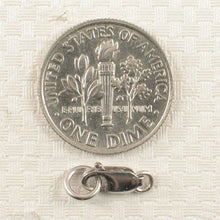 Load image into Gallery viewer, Solid Sterling Silver 925 w/ Rhodium Finish 3x8mm Lobster Clasp