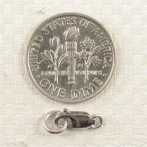 Solid Sterling Silver 925 w/ Rhodium Finish 3x8mm Lobster Clasp