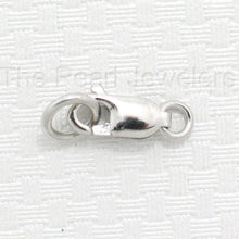 Load image into Gallery viewer, Solid Sterling Silver 925 w/ Rhodium Finish 3x8mm Lobster Clasp