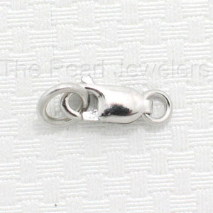 Solid Sterling Silver 925 w/ Rhodium Finish 3x8mm Lobster Clasp