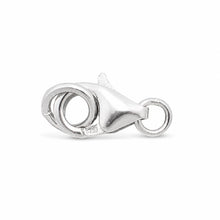 Load image into Gallery viewer, Solid Sterling Silver 925 w/ Rhodium Finish 5x9mm Trigger Claw Clasp