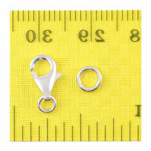 Load image into Gallery viewer, Solid Sterling Silver 925 w/ Rhodium Finish 5x9mm Trigger Claw Clasp