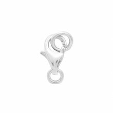 Load image into Gallery viewer, Solid Sterling Silver 925 w/ Rhodium Finish 5x9mm Trigger Claw Clasp