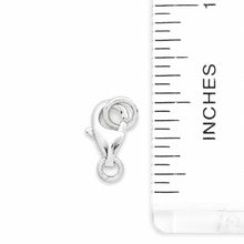 Load image into Gallery viewer, Solid Sterling Silver 925 w/ Rhodium Finish 5x9mm Trigger Claw Clasp