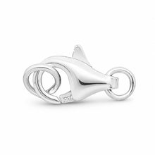 Load image into Gallery viewer, Solid Sterling Silver 925 w/ Rhodium Finish 6x11mm Trigger Clasp