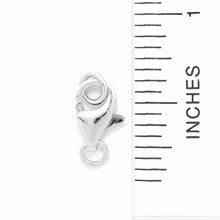 Load image into Gallery viewer, Solid Sterling Silver 925 w/ Rhodium Finish 6x11mm Trigger Clasp
