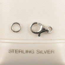 Load image into Gallery viewer, Solid Sterling Silver 925 w/ Rhodium Finish 6x11mm Trigger Clasp