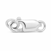 Load image into Gallery viewer, Solid Sterling Silver 925 w/ Rhodium Finish 4x12mm Lobster Clasp