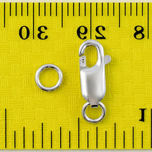 Load image into Gallery viewer, Solid Sterling Silver 925 w/ Rhodium Finish 4x12mm Lobster Clasp