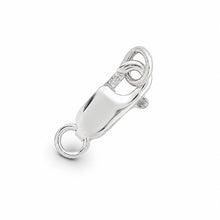 Load image into Gallery viewer, Solid Sterling Silver 925 w/ Rhodium Finish 4x12mm Lobster Clasp