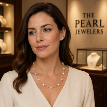 Load image into Gallery viewer, Pink Freshwater Pearl &amp; 14k Gold Twist Tube Necklace