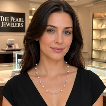 Load image into Gallery viewer, Lavender Pearl &amp; 14k Yellow Gold Twist Tube Necklace