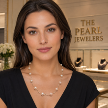 Load image into Gallery viewer, Pink Pearl &amp; 14k Yellow Gold Spiral Tube Necklace