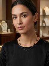 Load image into Gallery viewer, Peacock Pearl Tin-Cup Necklace in 14k Yellow Gold