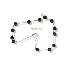 Load image into Gallery viewer, Chocolate Pearl Tin-Cup Necklace in 14k Gold