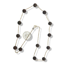 Load image into Gallery viewer, Chocolate Pearl Tin-Cup Necklace in 14k Gold