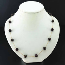 Load image into Gallery viewer, Chocolate Pearl Tin-Cup Necklace in 14k Gold