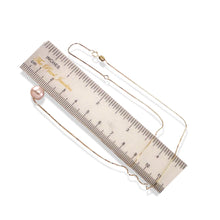 Load image into Gallery viewer, AAA Pink Pearl Slider Necklace on 14k Yellow Gold