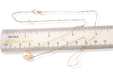 Load image into Gallery viewer, AAA Pink Pearl Slider Necklace on 14k Yellow Gold
