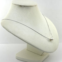 Load image into Gallery viewer, 8510115 AAA HIGH GRADE WHITE PEARL BE SLIDE 14K WHITE GOLD CHAIN