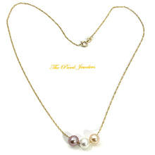 Load image into Gallery viewer, 8510175-AAA-Cultured-Pearl-Necklace-14kt-Yellow-Gold-Singapore-Style-Chain