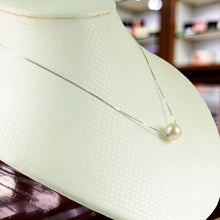Load image into Gallery viewer, AAA Pale Pink Pearl Slider Necklace on 14k White Gold