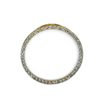 Load image into Gallery viewer, 14K Solid Yellow Gold Circle Diamond Pendant Necklace