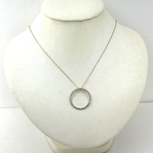 Load image into Gallery viewer, 880071 BEAUTIFUL PEACE SING MINI DIAMONDS 14KT SOLID WHITE GOLD NECKLACE