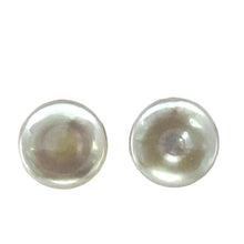 Load image into Gallery viewer, 14k Gold-Filled White Coin Pearl Clip-On Earrings