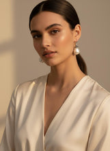 Load image into Gallery viewer, Sterling Silver White Baroque Pearl Hook Earrings (Large Size)