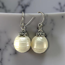 Load image into Gallery viewer, White Baroque Pearl Sterling Silver Hook Earrings (Large Size)