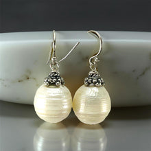 Load image into Gallery viewer, White Baroque Pearl Sterling Silver Hook Earrings (Large Size)