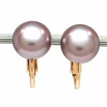 Load image into Gallery viewer, 14k Gold Filled Clip-On Black Pearl Earrings (Non-Pierced)