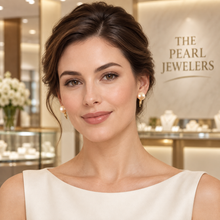 Load image into Gallery viewer, 14K Gold Filled Clip-On Peach Pink Pearl Earrings (Non-Pierced)